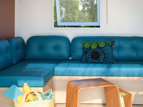 MOBILHOME 6 personnes - Premium 35m² 3 chambres + Climatisation + TV + LV + terrasse couverte