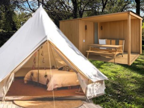 TENTE 2 personnes - Tente Nomade Insolite - 1 chambre - avec cuisine et sanitaire privé