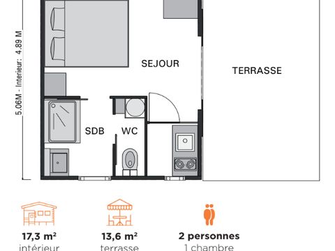 Hébergement 2 personnes - Cabane Minca Jacuzzi & Vue Vallée 1 chambre