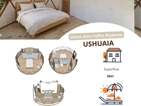 HÉBERGEMENT INSOLITE 2 personnes - Ushuaïa sky Dome vue vallée