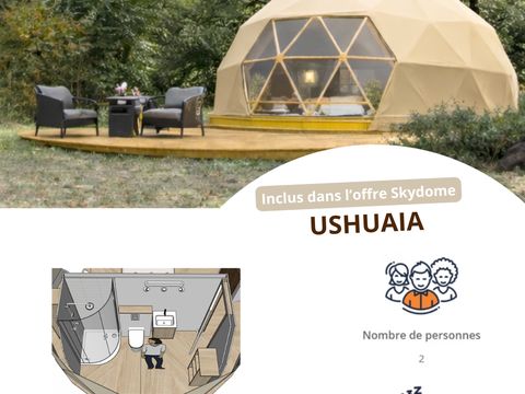 HÉBERGEMENT INSOLITE 2 personnes - Ushuaïa sky Dome vue vallée