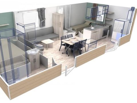 MOBILHOME 4 personnes - PREMIUM 33m² MOBILHOME 4 personnes - PREMIUM 33m²