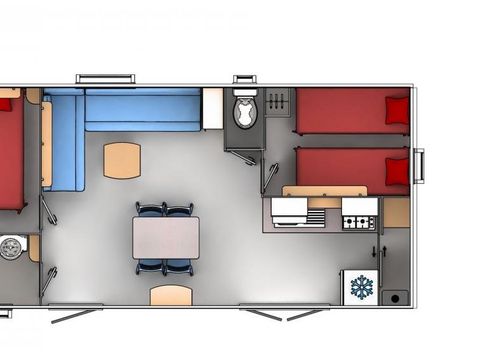 MOBILHOME 4 personnes - PREMIUM 33m² MOBILHOME 4 personnes - PREMIUM 33m²