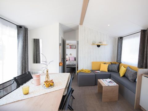 Mobilhome 8 personnes - SUNELIA PRESTIGE 4ch / 8p - 40m² - Terrasse couverte 8 pers