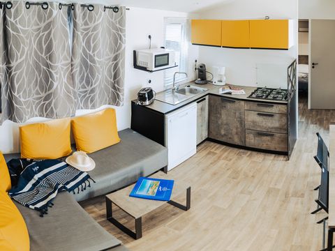 Mobilhome 8 personnes - SUNELIA PRESTIGE 4ch / 8p - 40m² - Terrasse couverte 8 pers
