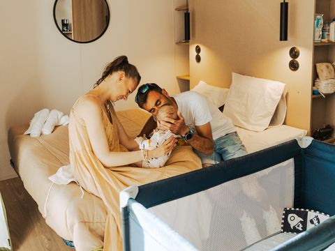 MOBILHOME 3 personnes - Sunêlia Luxe Taos Spa 1ch. 2 pers - 19m2 - Pergola exotique