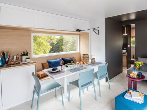 Mobilhome 6 personnes - SUNELIA LUXE TAOS AND SPA 3ch / 6p - 40m² - Pergola exotique 6 pers