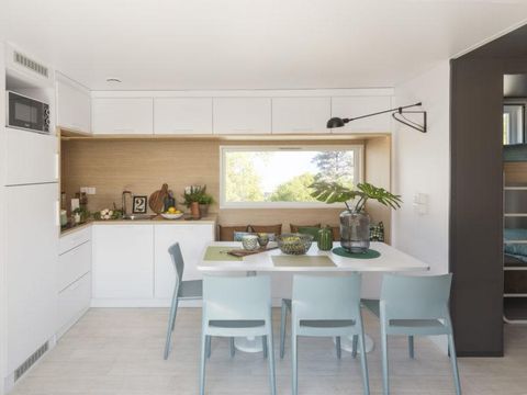 MOBILHOME 6 personnes - Sunêlia Luxe Taos Spa 3ch 6p - 40m2 - Pergola exotique