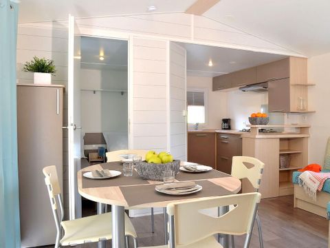 MOBILHOME 4 personnes -  COTTAGE CONFORT 2ch / 4p - 30m² - Terrasse couverte - DIM