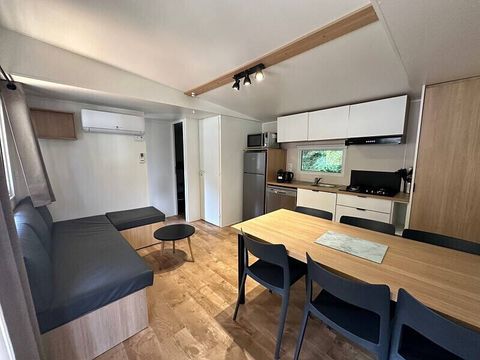 MOBILHOME 6 personnes - Mobil-home | Premium | 3 Ch. | 6 Pers. | Terrasse Lounge | 1 SDB | Clim.