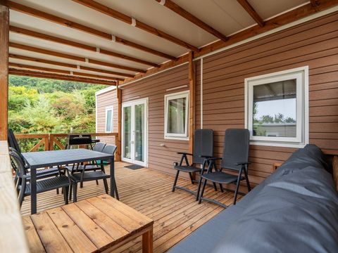MOBILHOME 6 personnes - Mobil-home | Premium | 3 Ch. | 6 Pers. | Terrasse Lounge | 1 SDB | Clim.