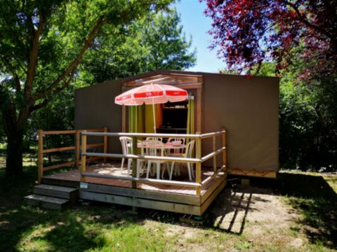 Tente en toile et en bois 5 personnes - Lodge Maori - sans sanitaire
