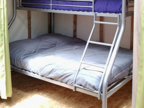 Tente en toile et en bois 5 personnes - Lodge Maori - sans sanitaire