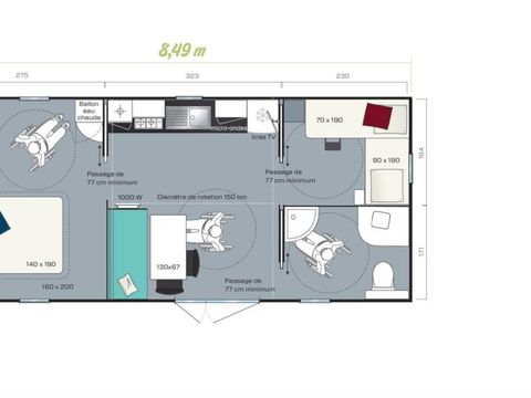MOBILHOME 4 personnes - LIFE PMR