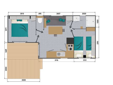 MOBILHOME 4 personnes - Pacifique
