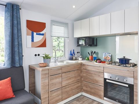 Mobilhome 4 personnes - Premium Natura - 2 chambres - Terrasse - XXL - TV - Lave-vaisselle