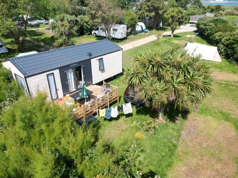 MOBILHOME 4 personnes - Natura Panoramique 33m², 2 chambres, terrasse, TV, LV