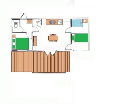 CHALET 4 personnes - Gamme Découverte - Chalet Beaufortain 29m² 2 chambres + terrasse 12m²+-