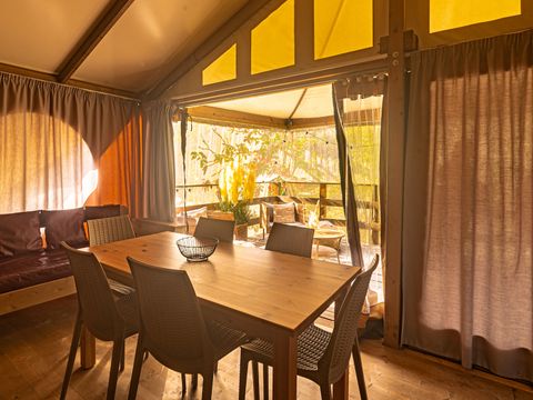Tente en toile et en bois 5 personnes - RIVIERA LODGE