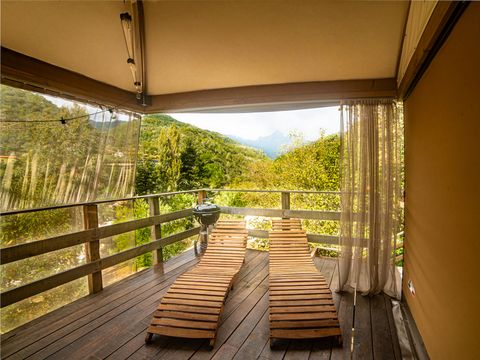 Tente en toile et en bois 5 personnes - RIVIERA LODGE