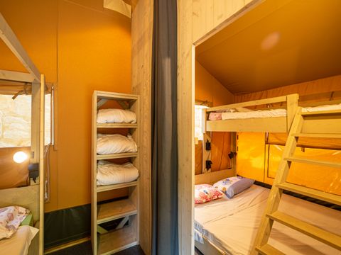 Tente en toile et en bois 5 personnes - SAFARI TENT SERENGETI