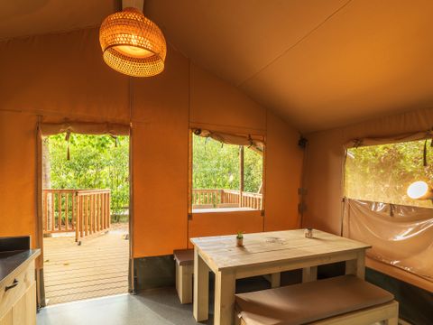 Tente en toile et en bois 5 personnes - SAFARI TENT SERENGETI