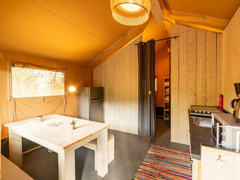 Tente en toile et en bois 5 personnes - SAFARI TENT SERENGETI