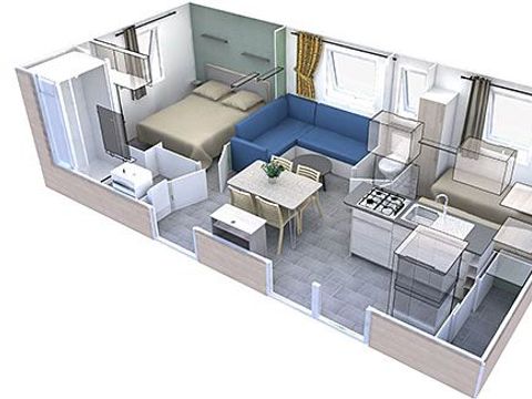 MOBILHOME 4 personnes - Lodge Confort climatisé