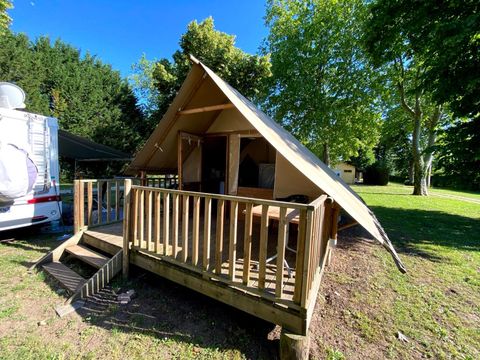 TENTE TOILE ET BOIS 5 personnes - LODGE AMAZONE