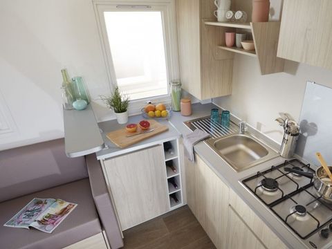 Mobilhome 6 personnes - Mobil-home | Comfort XL | 3 Ch. | 6 Pers. | Terrasse surélevée | Clim.