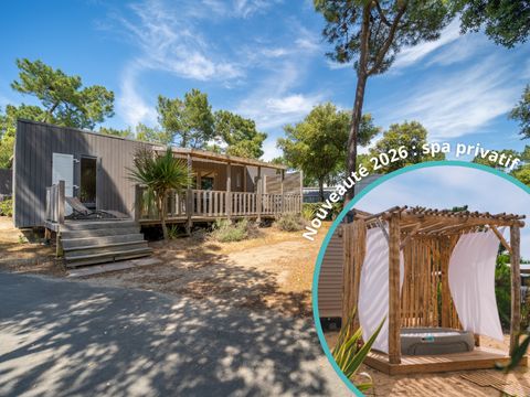 Mobilhome 6 personnes - VIP 3 chambres avec SPA + CLIM *Nouveauté 2026* – Pack VIP inclus (linge,tv,wifi…)