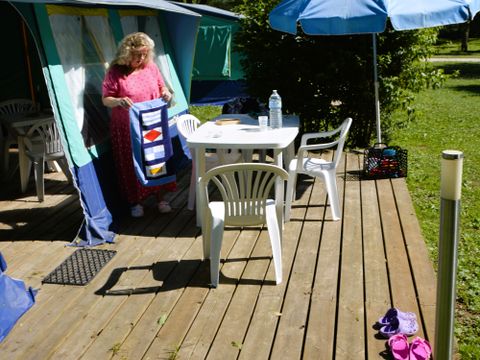 BUNGALOW TOILÉ 6 personnes -  Tente bungalow 25m² - 2 chambres - sans sanitaires 4/6 pers