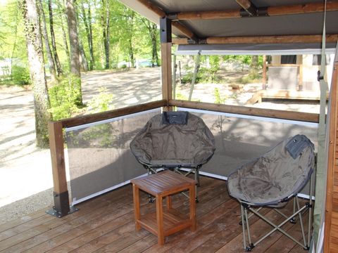 TENTE TOILE ET BOIS 5 personnes - LODGE MOKORO (SANS SANITAIRES)