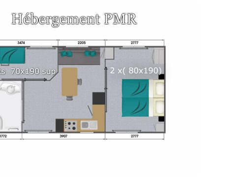MOBILHOME 4 personnes - VACANCES PMR