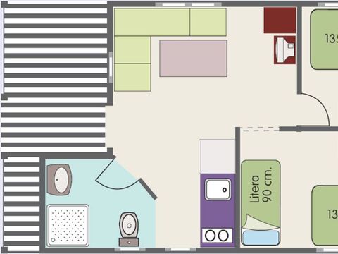 BUNGALOW 6 personnes - N°6 Corralizas  de Luxe