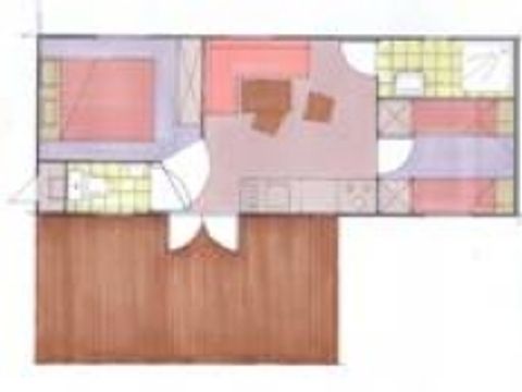 Mobilhome 4 personnes - MH2 Sapin avec sanitaires