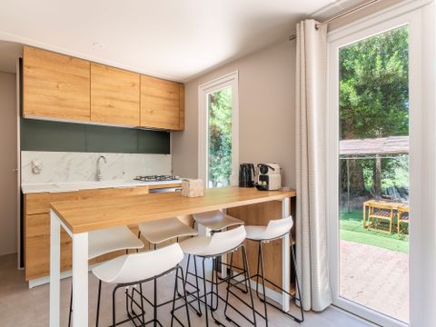 MOBILHOME 6 personnes - Mobil-home Premium 33m² 3 chambres + Terrasse 15m² + TV + Clim + Lave-vaisselle