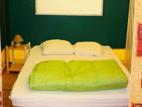 Tente en toile et en bois 5 personnes - Meublée Kiwi 3 Pièces 5 Personnes Sans Sanitaires