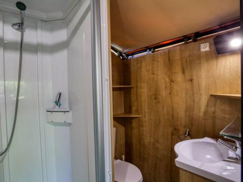 Tente en toile et en bois 4 personnes - Caraibe 3 Pièces 4 Personnes