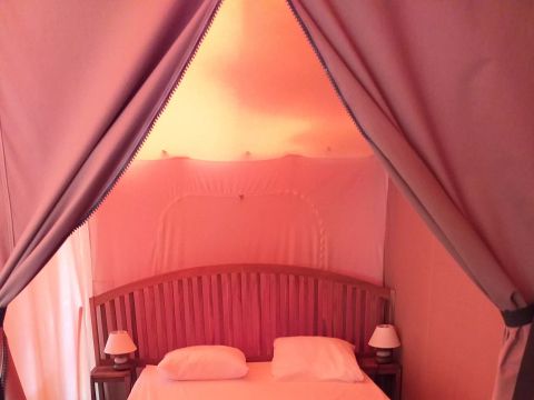 Tente en toile et en bois 4 personnes - Caraibe 3 Pièces 4 Personnes