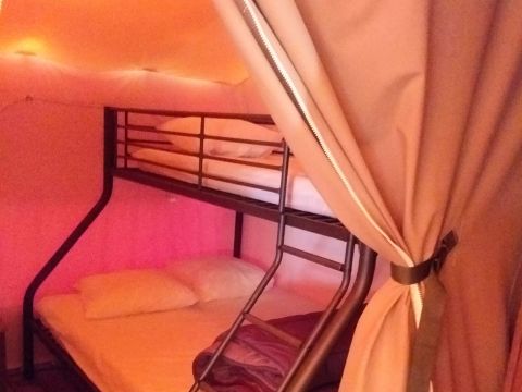 Tente en toile et en bois 4 personnes - Caraibe 3 Pièces 4 Personnes