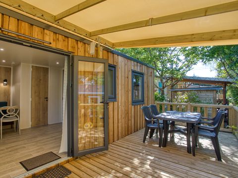 Mobilhome 4 personnes - Cottage Vintage climatisé + TV 25m² 4 pers