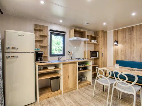 MOBILHOME 4 personnes - Cabane Vintage 3 Pièces 4 Personnes + TV