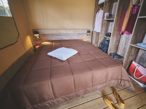 Tente en toile et en bois 5 personnes - Tente Lodge KENYA sur pilotis