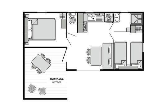 MOBILHOME 4 personnes - Dune CLASSIC
