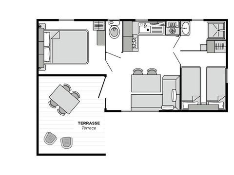 MOBILHOME 4 personnes - Dune CONFORT