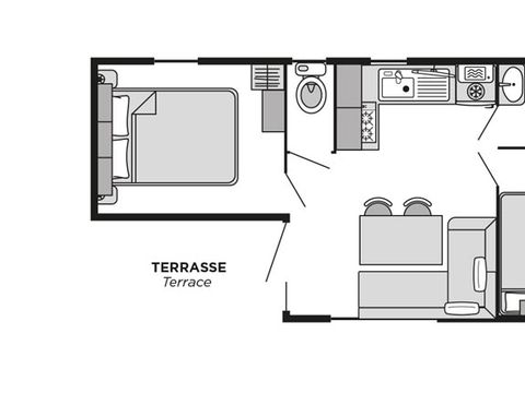 MOBILHOME 4 personnes - Dune CONFORT