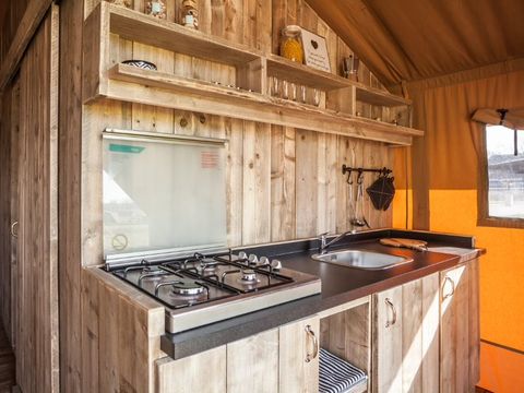 TENTE TOILE ET BOIS 4 personnes - Tente Lodge 4 pers