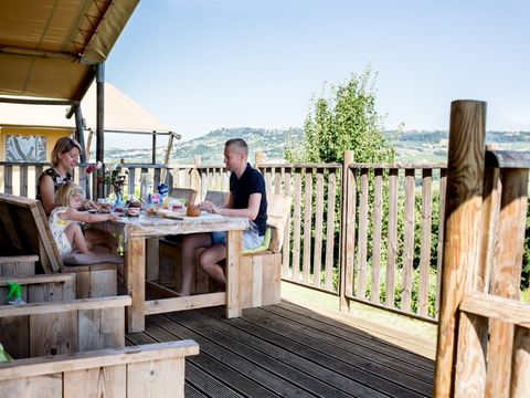 TENTE TOILE ET BOIS 4 personnes - Tente Lodge 4 pers