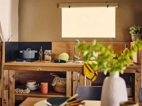 TENTE TOILE ET BOIS 6 personnes - Tente Lodge 3ch 6 pers